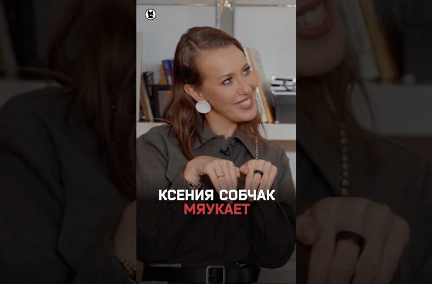  Ксения Собчак мяукает на интервью с Exile